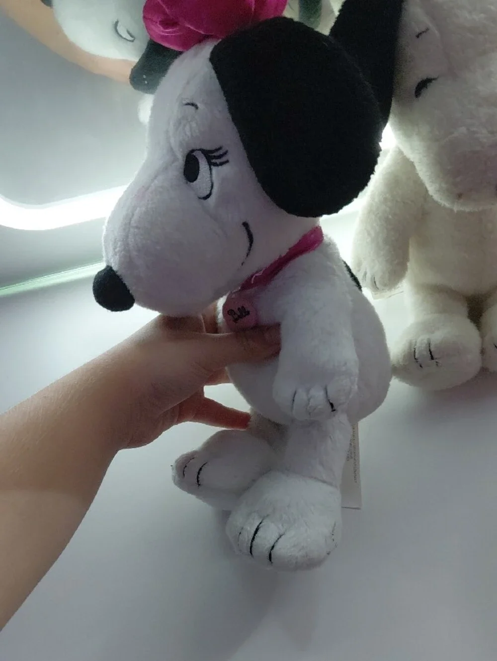 Peanuts Snoopy Plush Dog Toy Duo in White and Black